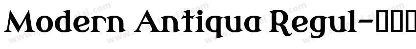 Modern Antiqua Regul字体转换